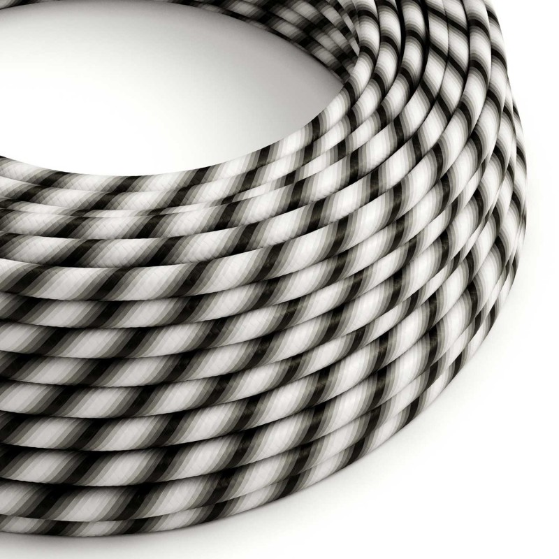 Cable Eléctrico redondo Vertigo HD recubierto en Textil Mr Grey ERM63