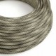 Cable Eléctrico redondo Vertigo HD recubierto en Textil Óptical Negro y Dorado ERM65