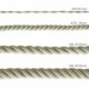 Cordón XL, cable eléctrico 3x0,75, recubierto en lino natural. Diámetro: 16mm.