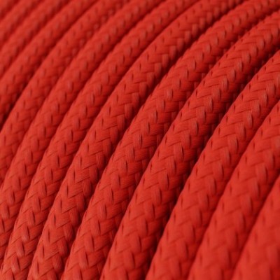 Cable Lan Ethernet Cat 5e con conectores RJ45 - RM09 Efecto Seda Rojo