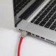Cable Lan Ethernet Cat 5e con conectores RJ45 - RM09 Efecto Seda Rojo