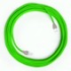 Cable Lan Ethernet Cat 5e con conectores RJ45 - RF06 Efecto Seda Verde Fluo