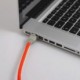 Cable Lan Ethernet Cat 5e con conectores RJ45 - RF15 Efecto Seda Naranja Fluo