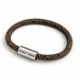 Pulsera con cierre magnético de plata mate y cable RN04