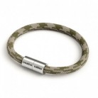 Pulsera con cierre magnético de plata mate y cable RP30