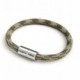 Pulsera con cierre magnético de plata mate y cable RP30