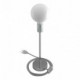 Alzaluce - Lámpara de mesa en metal con cable, interruptor y clavija de 2 polos