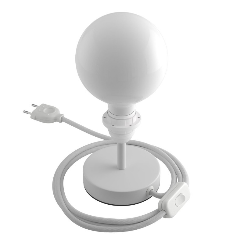 Alzaluce para Pantallas - lámpara de mesa en metal con cable, interruptor, clavija de 2 polos