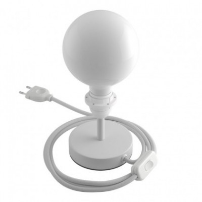 Alzaluce para Pantallas - lámpara de mesa en metal con cable, interruptor, clavija de 2 polos