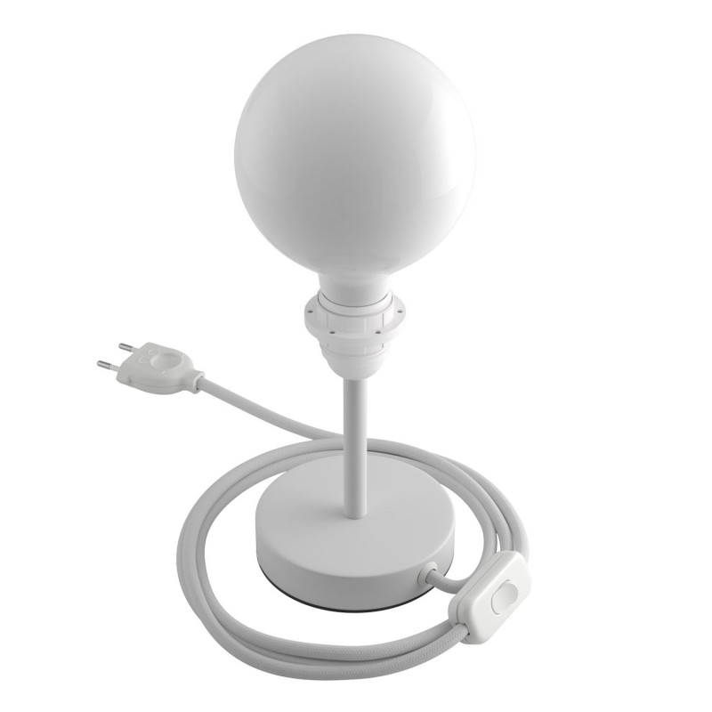 Alzaluce para Pantallas - lámpara de mesa en metal con cable, interruptor, clavija de 2 polos
