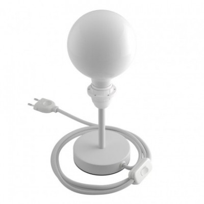 Alzaluce para Pantallas - lámpara de mesa en metal con cable, interruptor, clavija de 2 polos