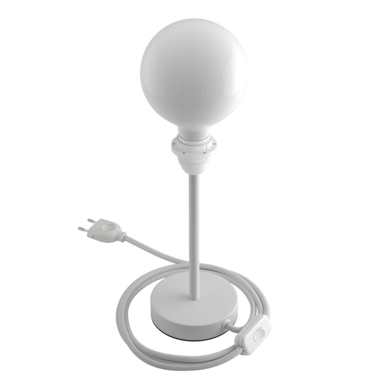 Alzaluce para Pantallas - lámpara de mesa en metal con cable, interruptor, clavija de 2 polos