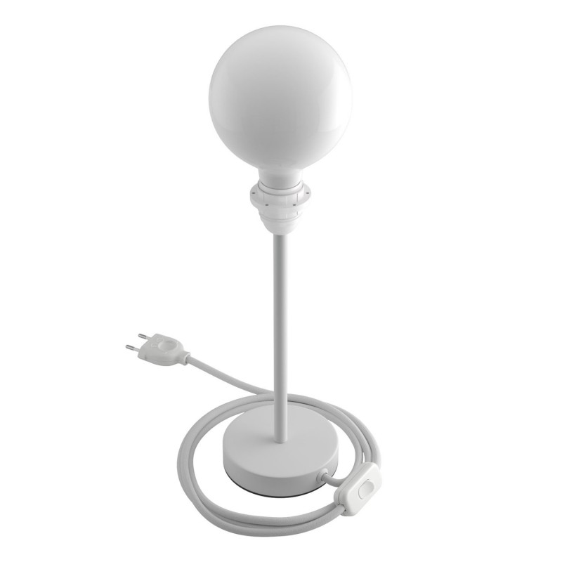 Alzaluce para Pantallas - lámpara de mesa en metal con cable, interruptor, clavija de 2 polos