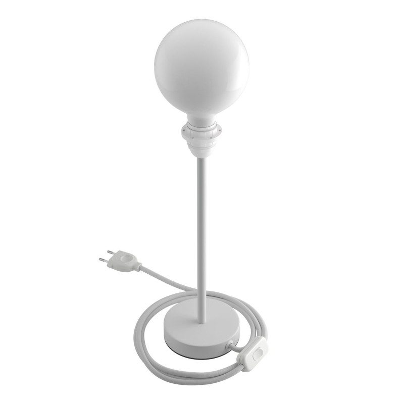 Alzaluce para Pantallas - lámpara de mesa en metal con cable, interruptor, clavija de 2 polos