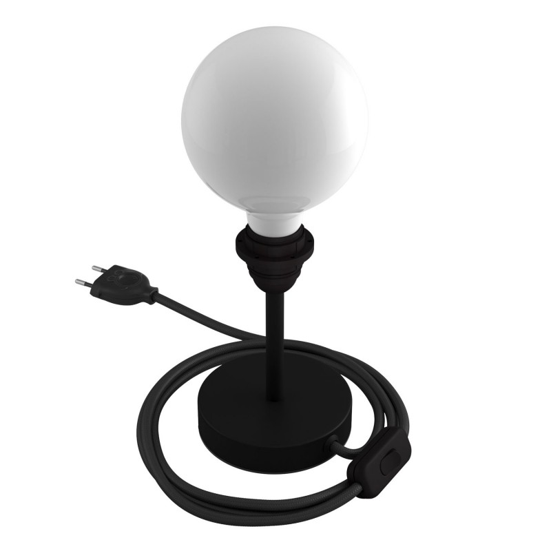 Alzaluce para Pantallas - lámpara de mesa en metal con cable, interruptor, clavija de 2 polos