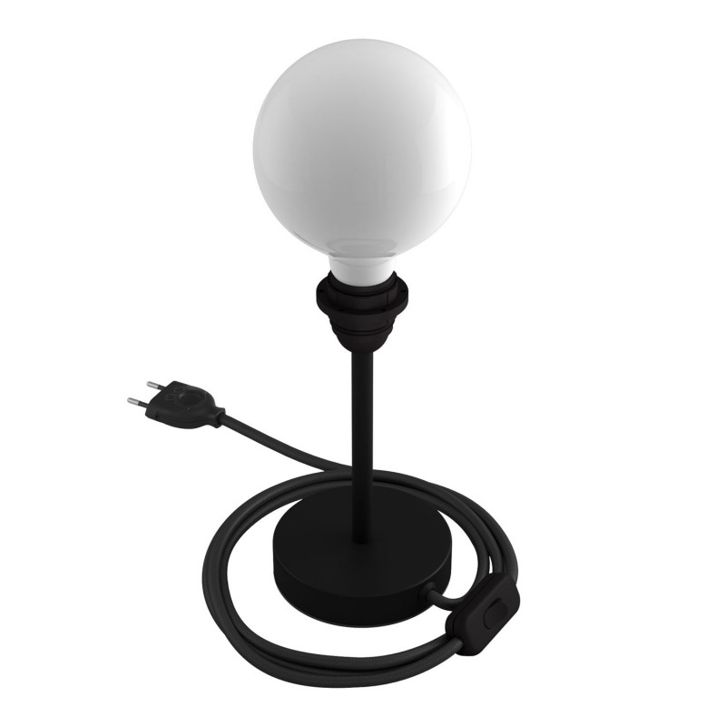 Alzaluce para Pantallas - lámpara de mesa en metal con cable, interruptor, clavija de 2 polos