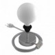 Alzaluce para Pantallas - lámpara de mesa en metal con cable, interruptor, clavija de 2 polos