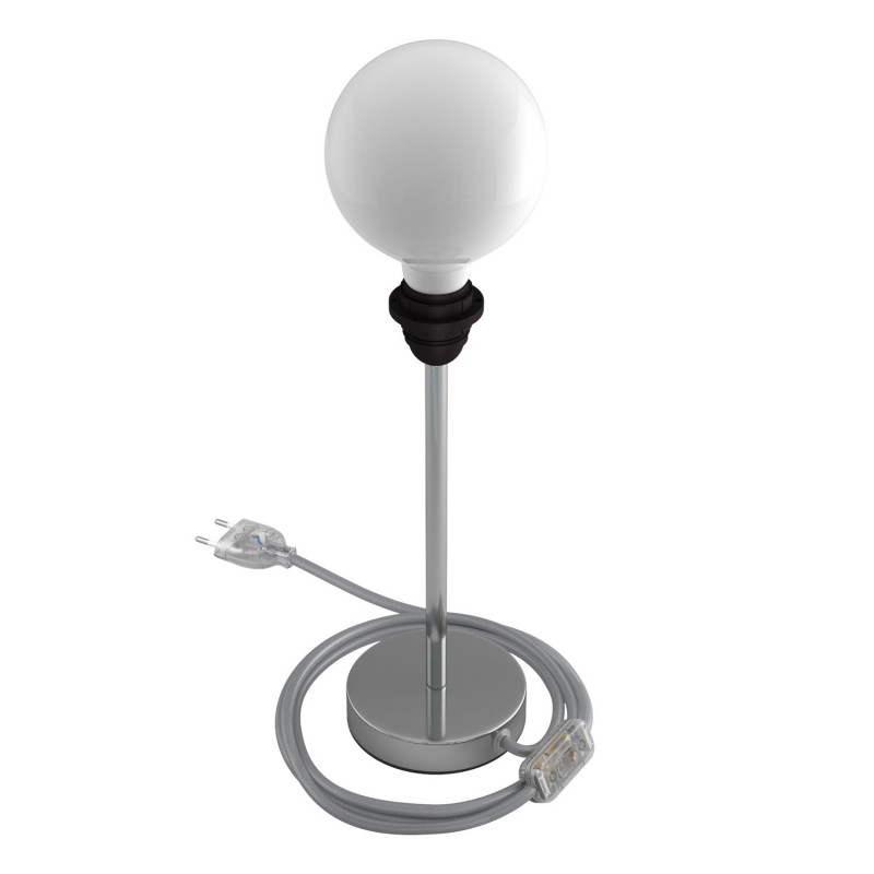 Alzaluce para Pantallas - lámpara de mesa en metal con cable, interruptor, clavija de 2 polos