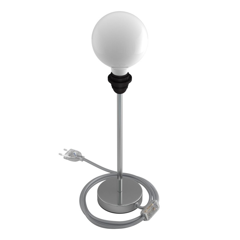 Alzaluce para Pantallas - lámpara de mesa en metal con cable, interruptor, clavija de 2 polos
