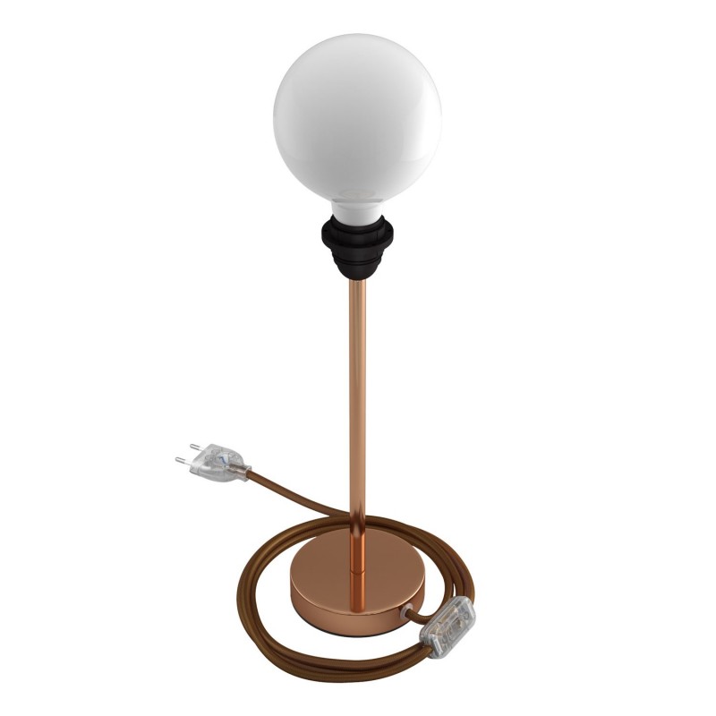 Alzaluce para Pantallas - lámpara de mesa en metal con cable, interruptor, clavija de 2 polos