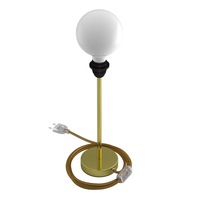 Alzaluce para Pantallas - lámpara de mesa en metal con cable, interruptor, clavija de 2 polos