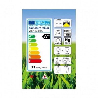 Bombilla LED Globo G125 Blanco Leche 11W E27 2700K
