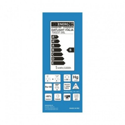 Bombilla Smoky LED Bumped Botella filamento Curvado Espiral 5W E27 regulable 2000K