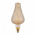 Bombilla Dorada LED DemiJohn 160 filamento Curvado Espiral 5W E27 regulable 2000K