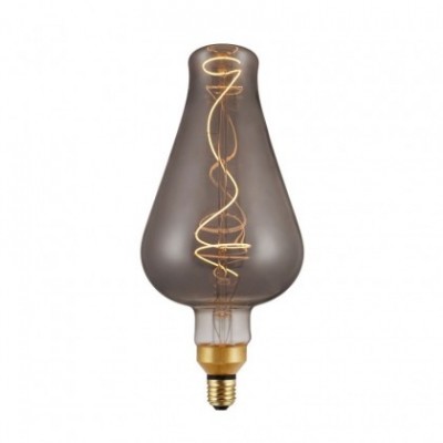 Bombilla Smoky LED DemiJohn 160 filamento Curvado Espiral 5W E27 regulable 2000K