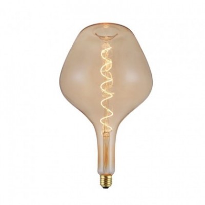 Bombilla dorada LED DemiJohn 315 filamento Curvado Espiral 5W E27 regulable 2000K
