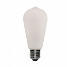 Bombilla LED Porcelana ST64 6W E27 Regulable 2700K