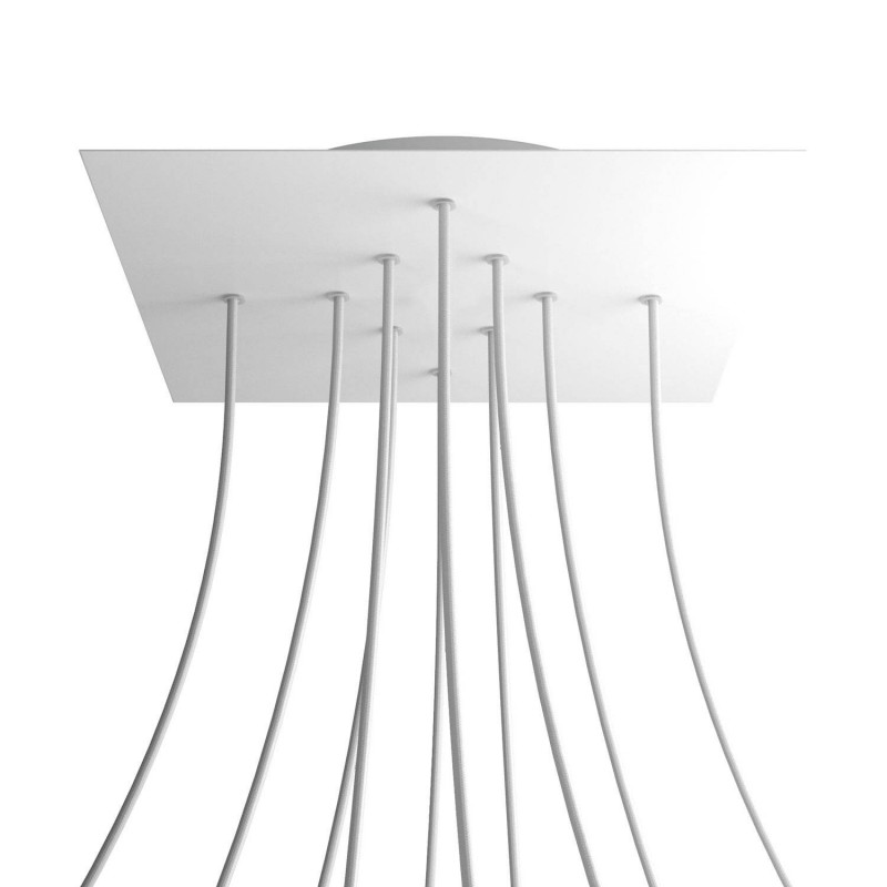 Kit rosetón XXL Rose-One cuadrado, 400 mm con 10 agujeros