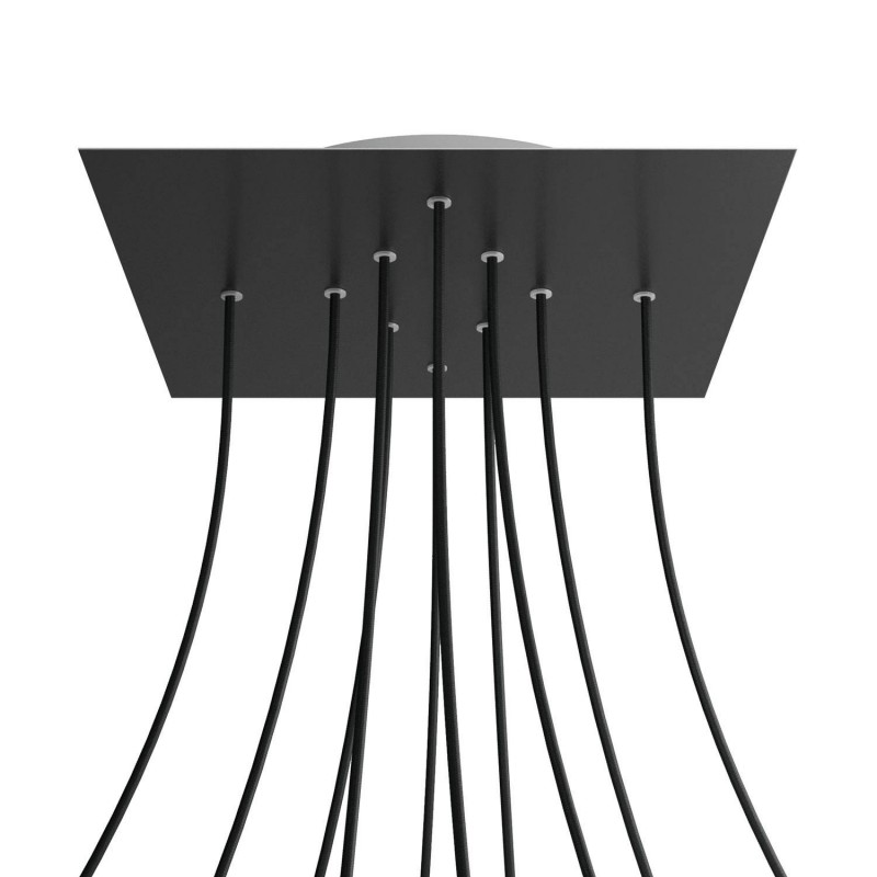 Kit rosetón XXL Rose-One cuadrado, 400 mm con 10 agujeros