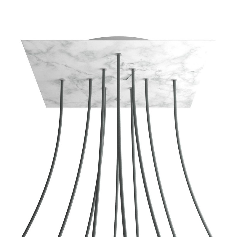 Kit rosetón XXL Rose-One cuadrado, 400 mm con 10 agujeros