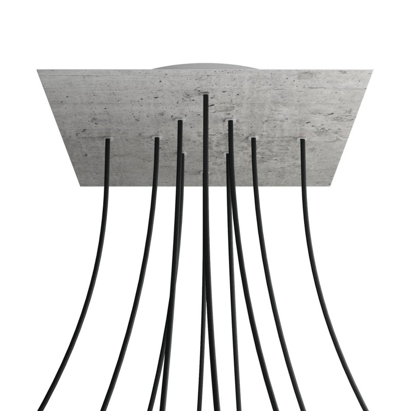 Kit rosetón XXL Rose-One cuadrado, 400 mm con 10 agujeros