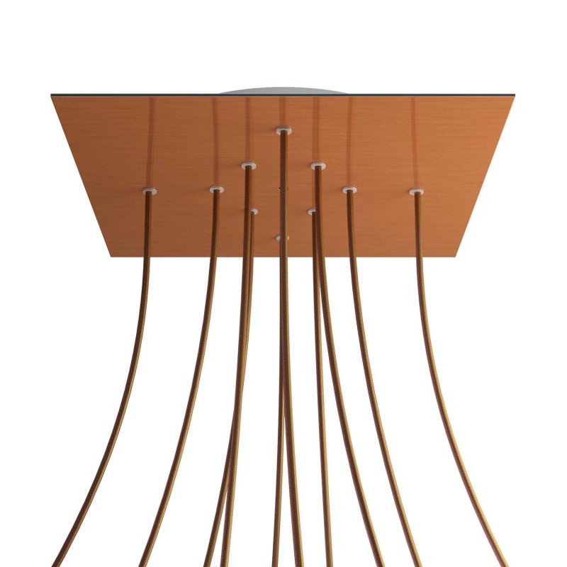 Kit rosetón XXL Rose-One cuadrado, 400 mm con 10 agujeros