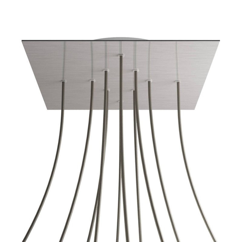 Kit rosetón XXL Rose-One cuadrado, 400 mm con 10 agujeros