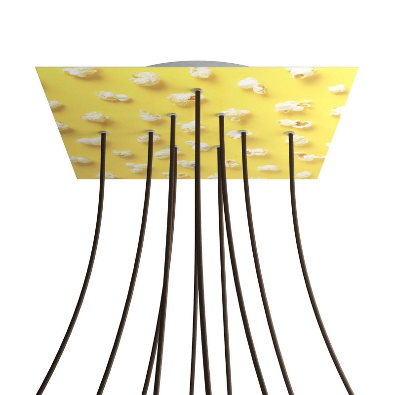 Kit rosetón XXL Rose-One cuadrado, 400 mm con 10 agujeros