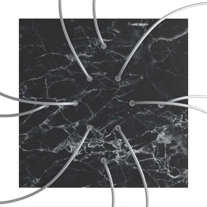 Kit rosetón XXL Rose-One cuadrado, 400 mm con 10 agujeros