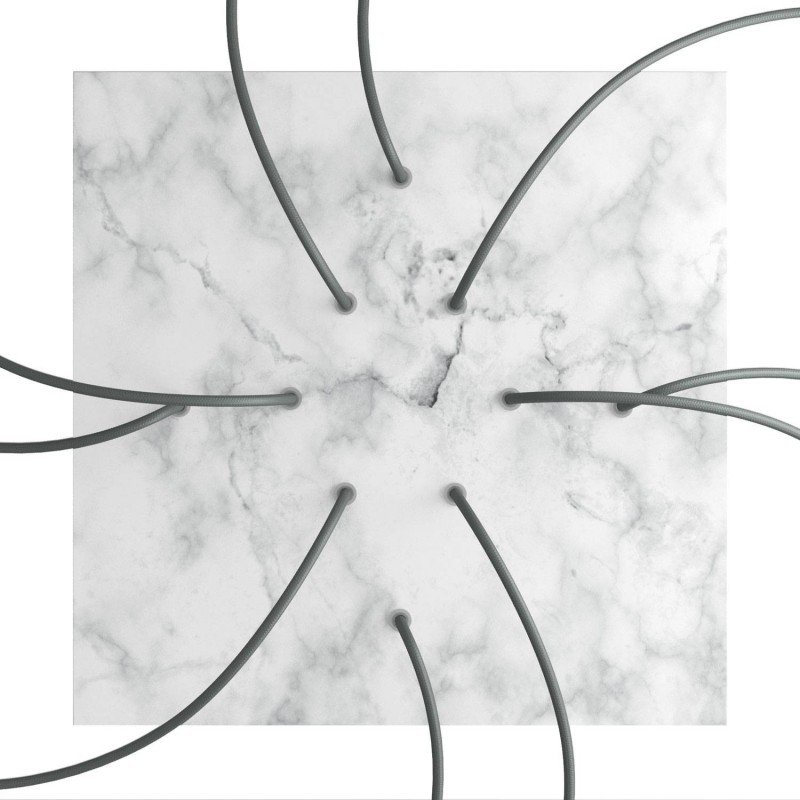 Kit rosetón XXL Rose-One cuadrado, 400 mm con 10 agujeros