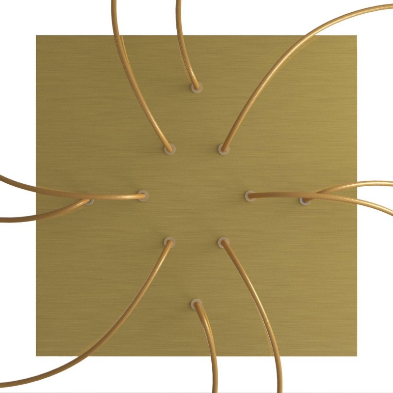 Kit rosetón XXL Rose-One cuadrado, 400 mm con 10 agujeros