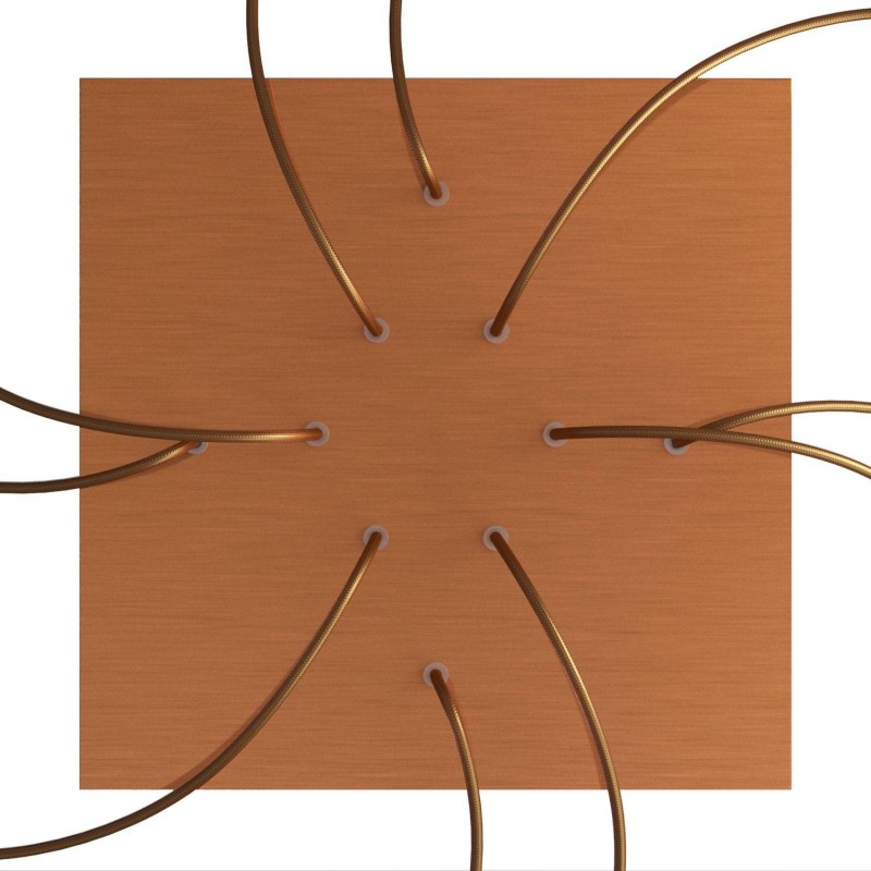 Kit rosetón XXL Rose-One cuadrado, 400 mm con 10 agujeros