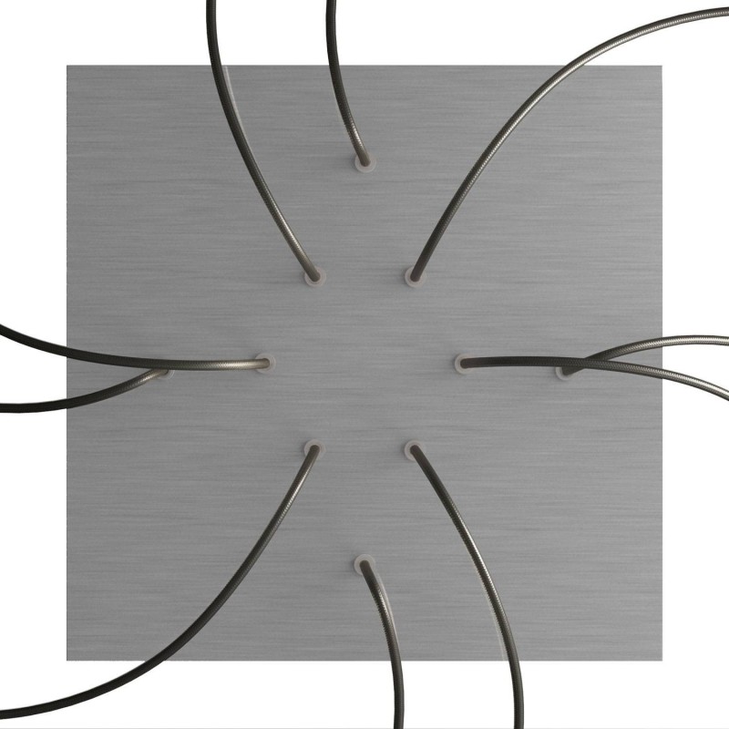 Kit rosetón XXL Rose-One cuadrado, 400 mm con 10 agujeros