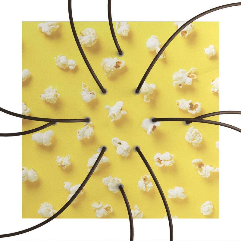 Kit rosetón XXL Rose-One cuadrado, 400 mm con 10 agujeros