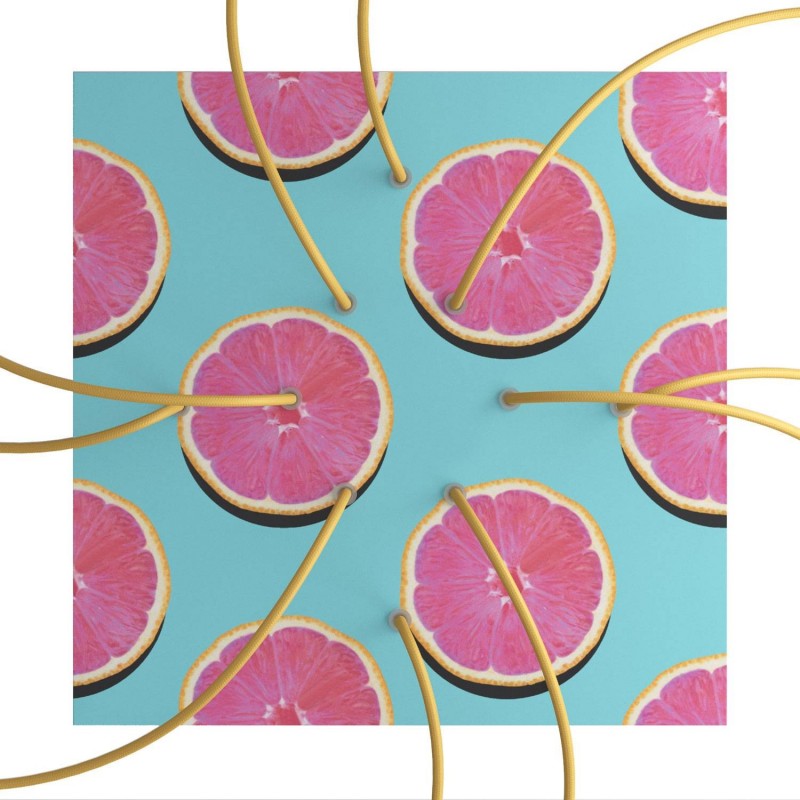 Kit rosetón XXL Rose-One cuadrado, 400 mm con 10 agujeros