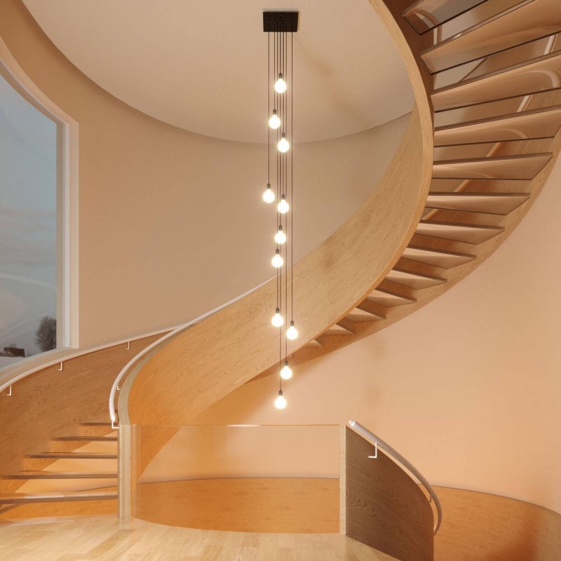 Kit rosetón XXL Rose-One cuadrado, 400 mm con 10 agujeros