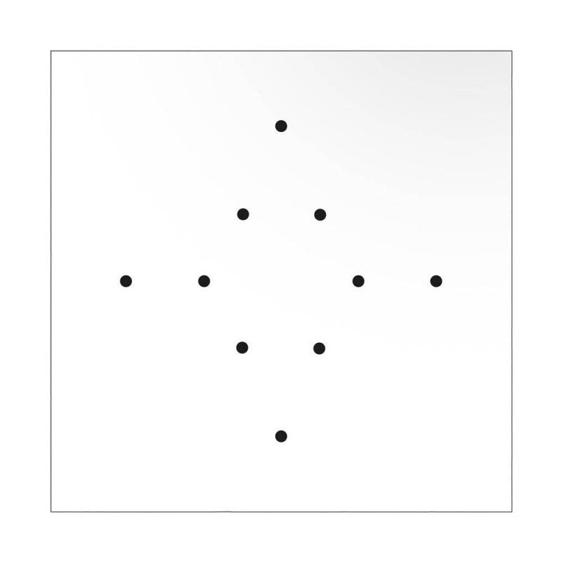 Kit rosetón XXL Rose-One cuadrado, 400 mm con 10 agujeros