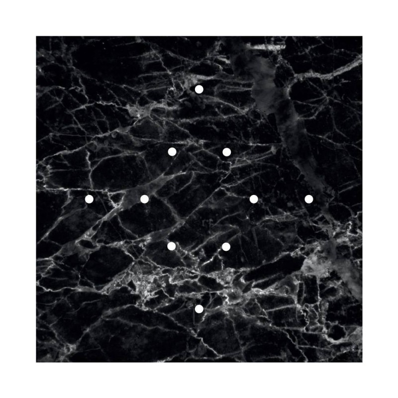 Kit rosetón XXL Rose-One cuadrado, 400 mm con 10 agujeros