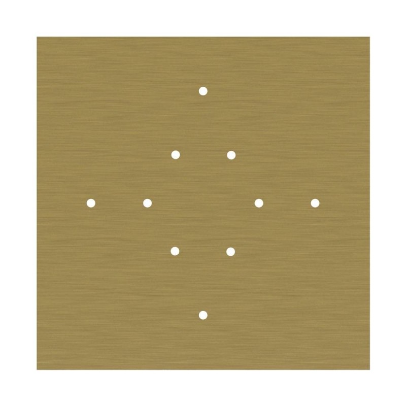 Kit rosetón XXL Rose-One cuadrado, 400 mm con 10 agujeros