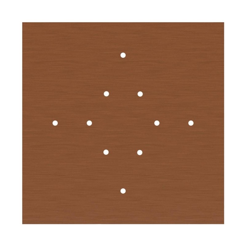 Kit rosetón XXL Rose-One cuadrado, 400 mm con 10 agujeros